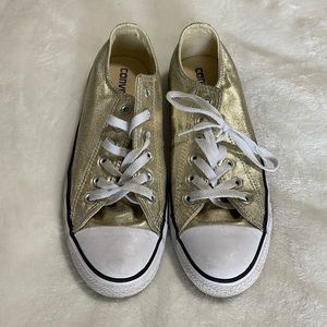 Gold Converse All stars